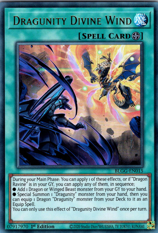 Dragunity Divine Wind - BLGG-EN015 - 1st Edition - Ultra Rare