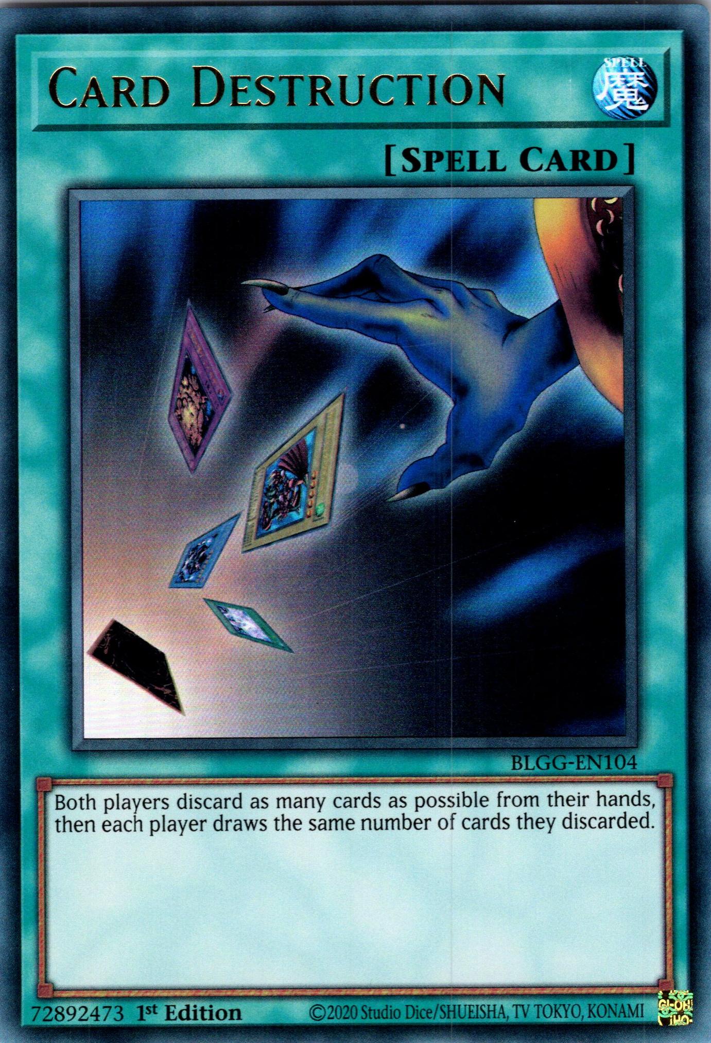 Card Destruction - BLGG-EN104 - 1st Edition - Ultra Rare