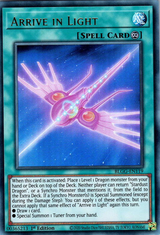 Arrive in Light - BLGG-EN119 - 1st Edition - Ultra Rare