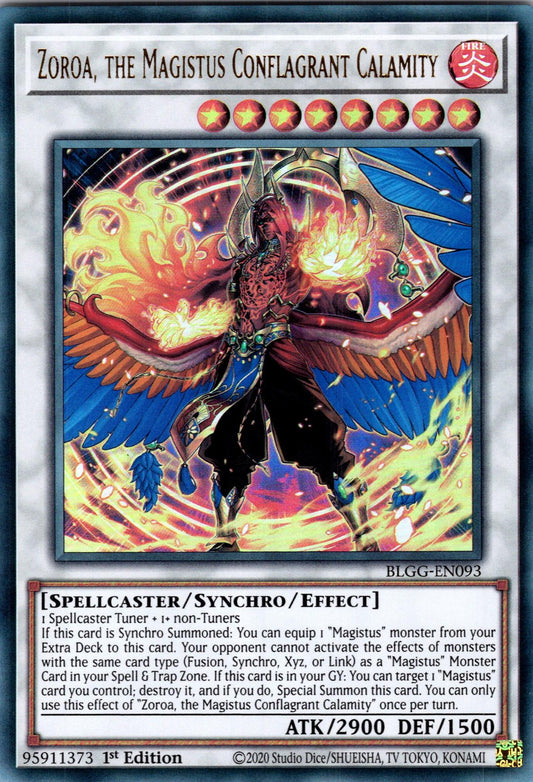 Zoroa, the Magistus Conflagrant Calamity - BLGG-EN093 - 1st Edition - Ultra Rare