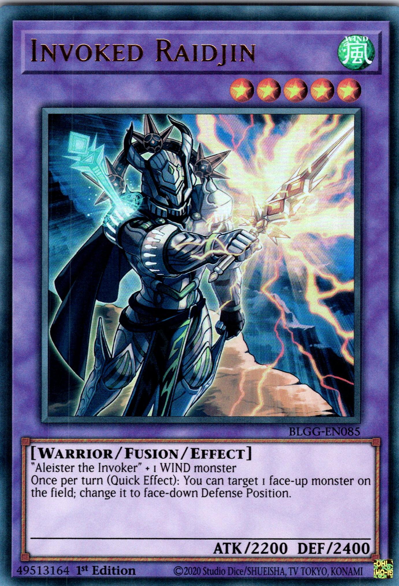 Invoked Raidjin - BLGG-EN085 - 1st Edition - Ultra Rare