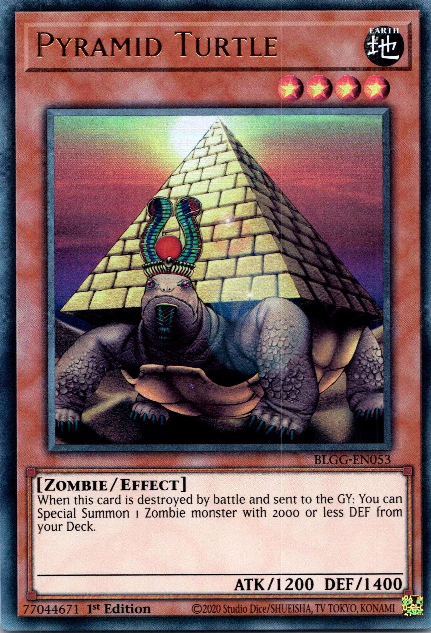 Pyramid Turtle - BLGG-EN053 - 1st Edition - Ultra Rare