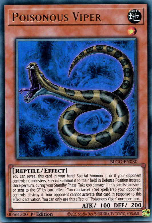 Poisonous Viper - BLGG-EN030 - 1st Edition - Ultra Rare