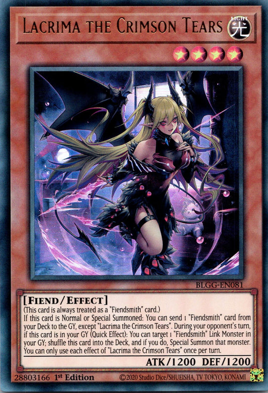 Lacrima the Crimson Tears - BLGG-EN081 - 1st Edition - Ultra Rare