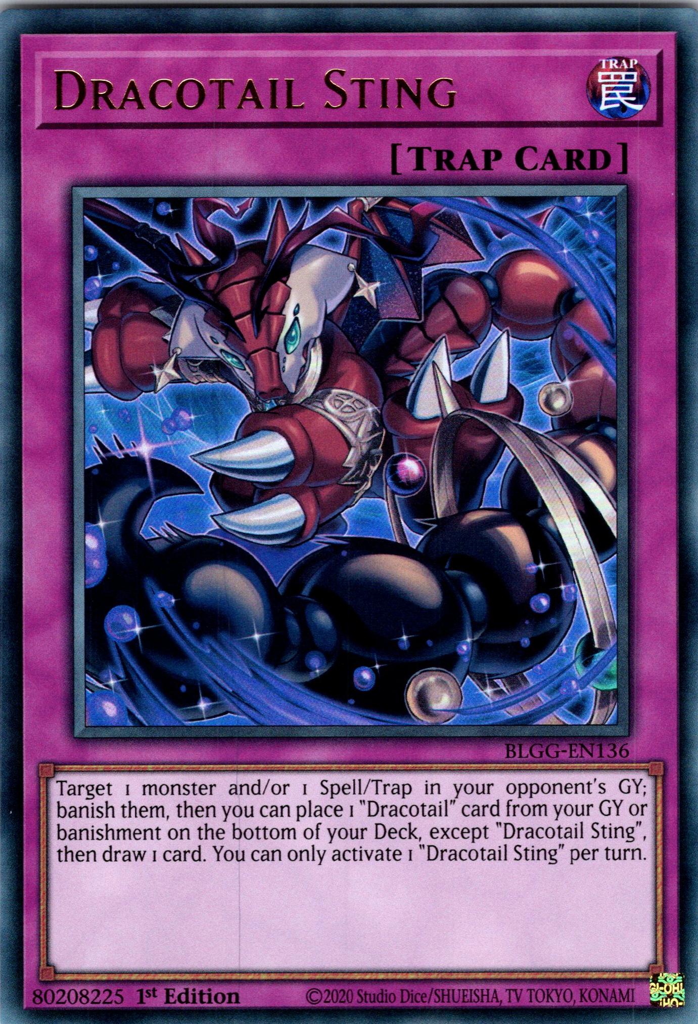 Dracotail Sting - BLGG-EN136 - 1st Edition - Ultra Rare