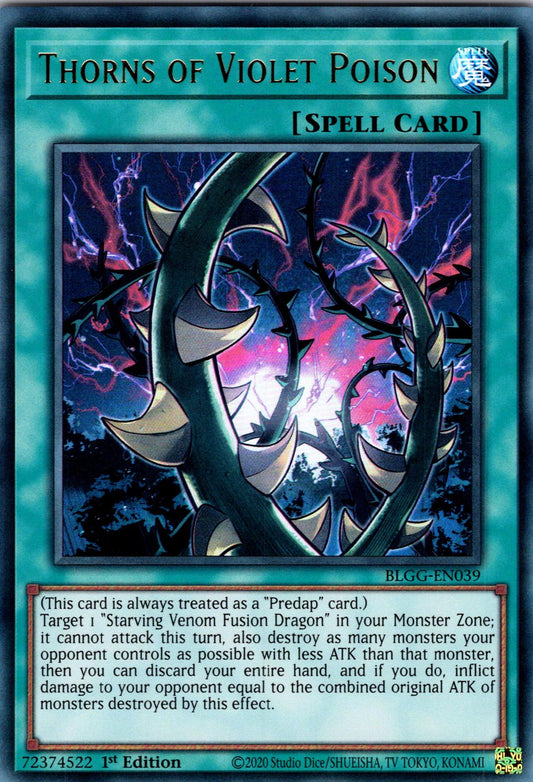 Thorns of Violet Poison - BLGG-EN039 - 1st Edition - Ultra Rare