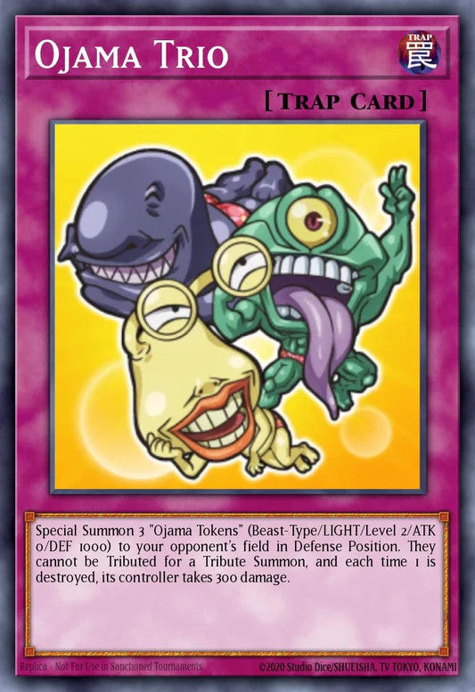 Ojama Trio (Chibi Artwork) - BLMM-EN010 - 1st Edition - Secret Rare