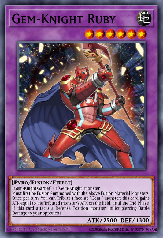 Gem-Knight Ruby - BLMM-EN136 - 1st Edition - Ultra Rare