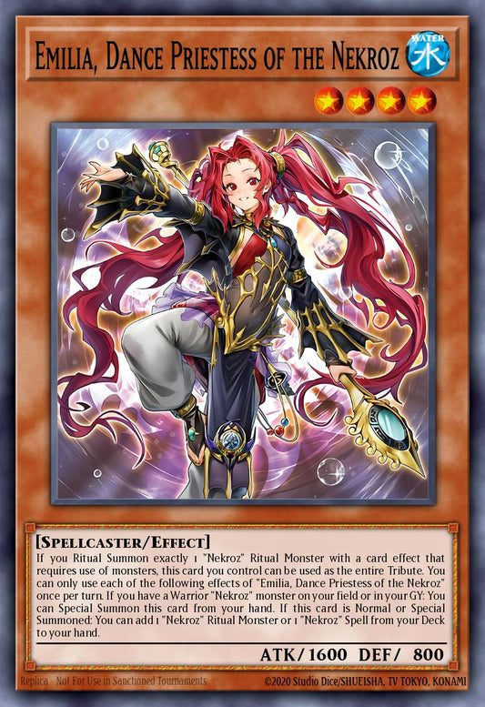 Emilia, Dance Priestess of the Nekroz - BLMM-EN025 - 1st Edition - Secret Rare