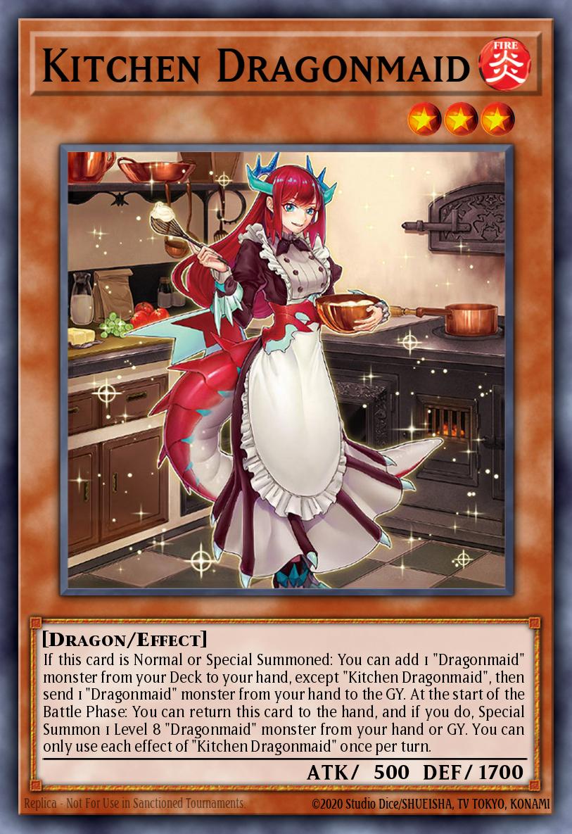 Kitchen Dragonmaid - BLMM-EN058 - 1st Edition - Emblazoned Ultra Rare