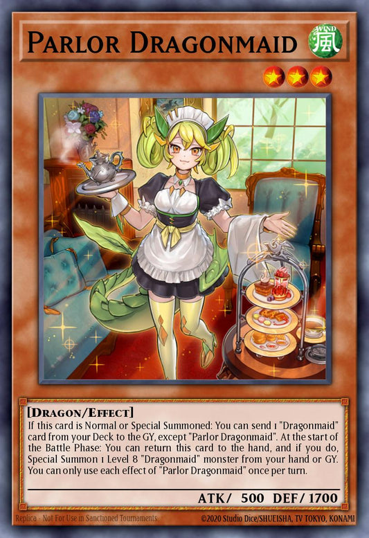 Parlor Dragonmaid - BLMM-EN060 - 1st Edition - Emblazoned Ultra Rare