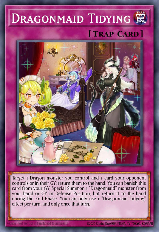 Dragonmaid Tidying - BLMM-EN069 - 1st Edition - Emblazoned Ultra Rare