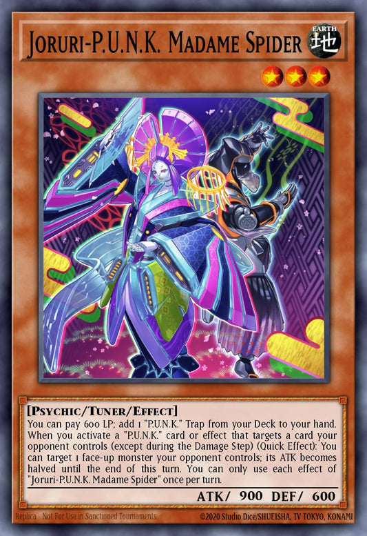 Joruri-P.U.N.K. Madame Spider - BLMM-EN072 - 1st Edition - Emblazoned Ultra Rare