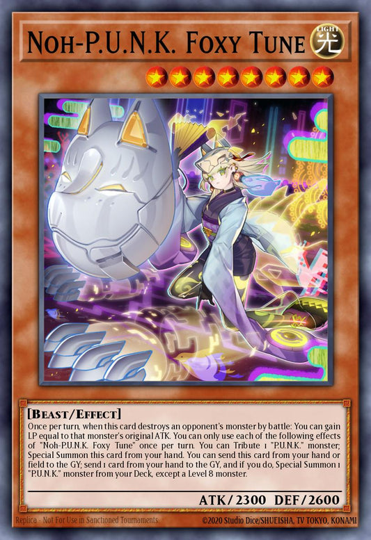 Noh-P.U.N.K. Foxy Tune - BLMM-EN074 - 1st Edition - Emblazoned Ultra Rare
