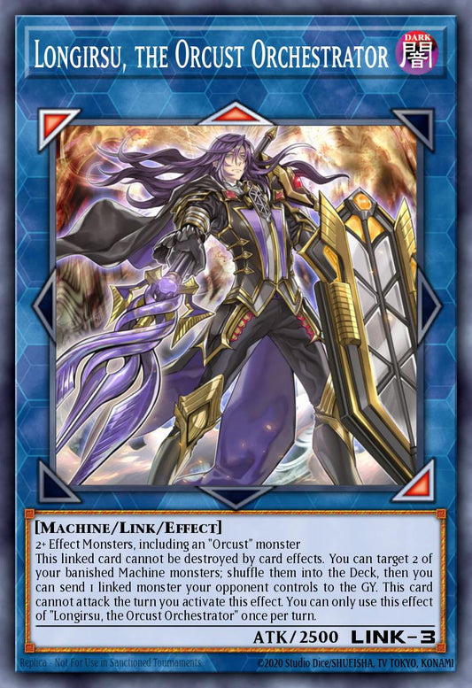 Longirsu, the Orcust Orchestrator - BLMM-EN094 - 1st Edition - Emblazoned Ultra Rare