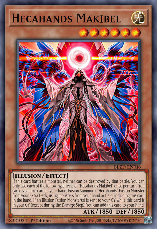 Hecahands Mankibuel - BLZD-EN018 - 1st Edition - Super Rare