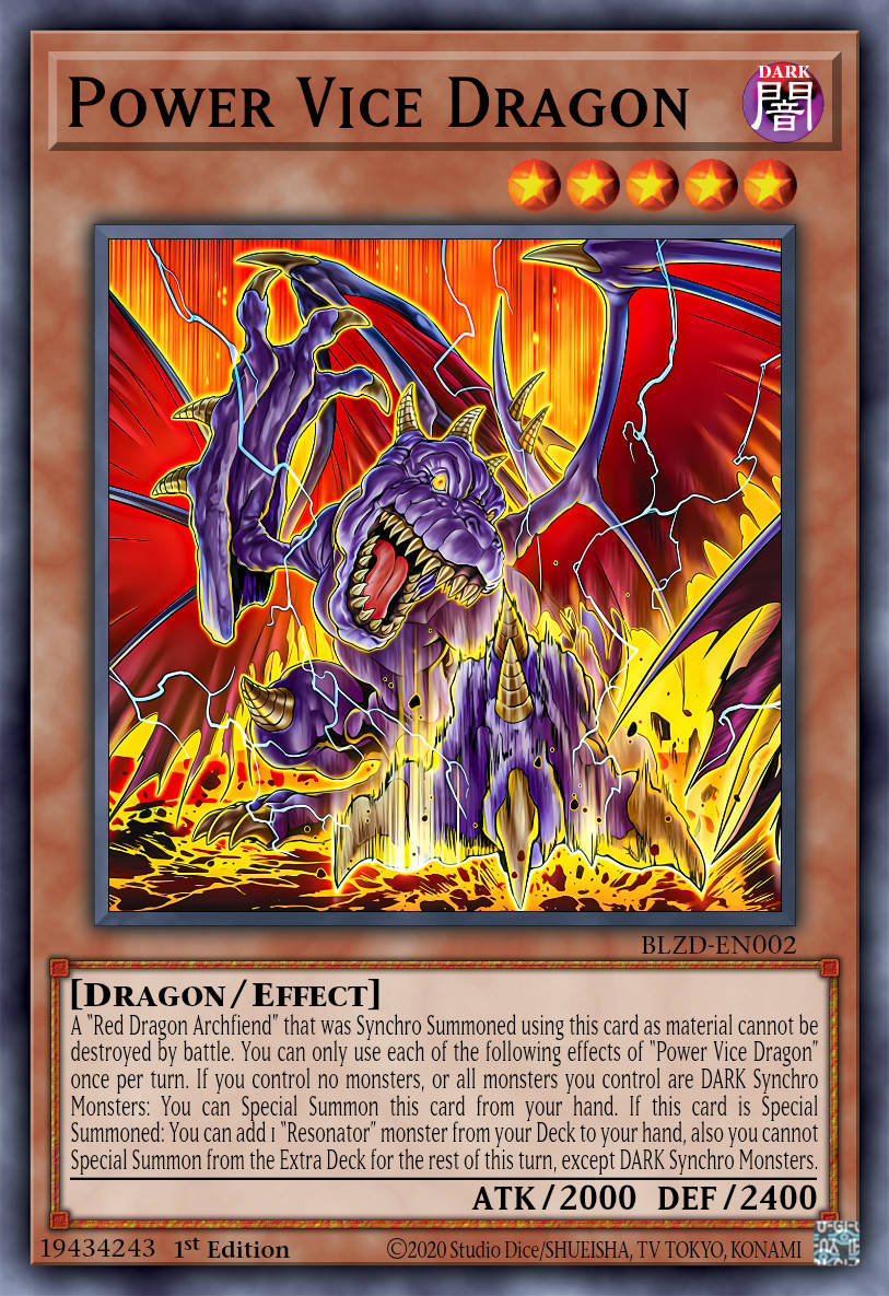 Power Vice Dragon - BLZD-EN002 - 1st Edition - Secret Rare