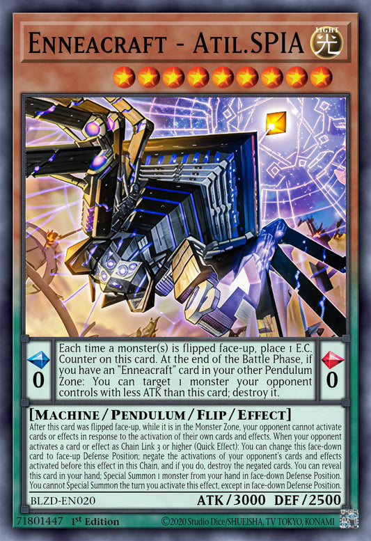 Enneacraft - Atil.SPIA - BLZD-EN020 - 1st Edition - Super Rare