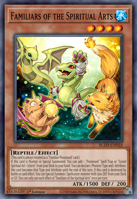 Spiritual Art Familiars - BLZD-EN022 - 1st Edition - Common