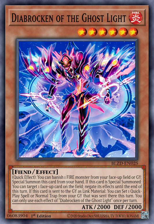 Diabrocken the Ominous Specter - BLZD-EN025 - 1st Edition - Common
