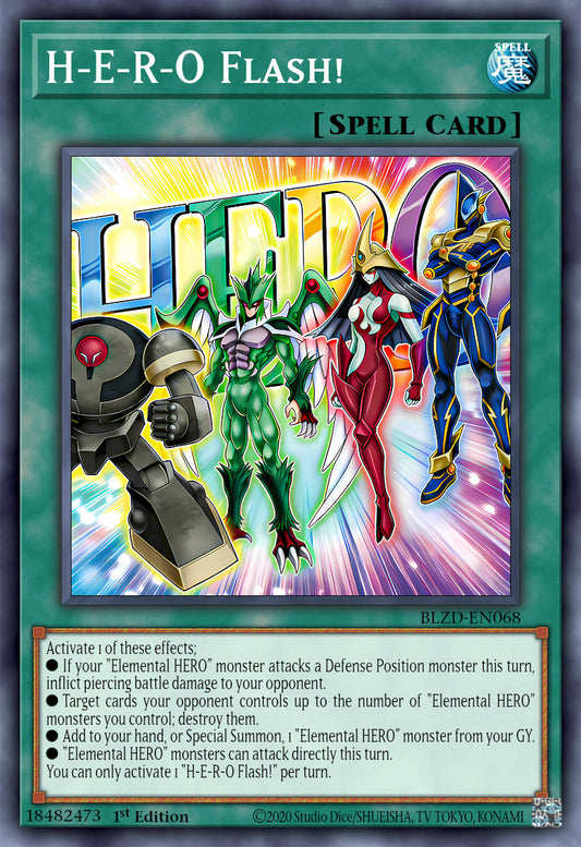 H.E.R.O. Flash! - BLZD-EN068 - 1st Edition - Common