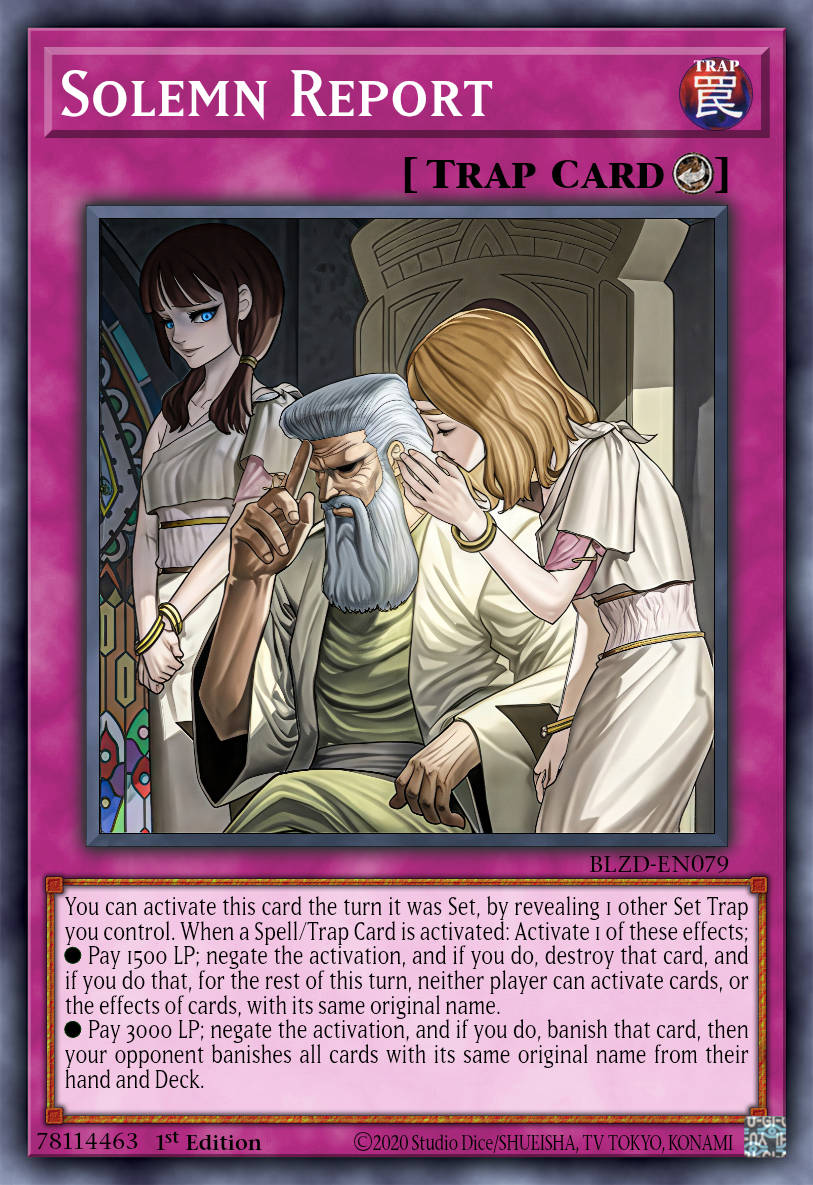 Solemn Accusation - BLZD-EN079 - 1st Edition - Secret Rare