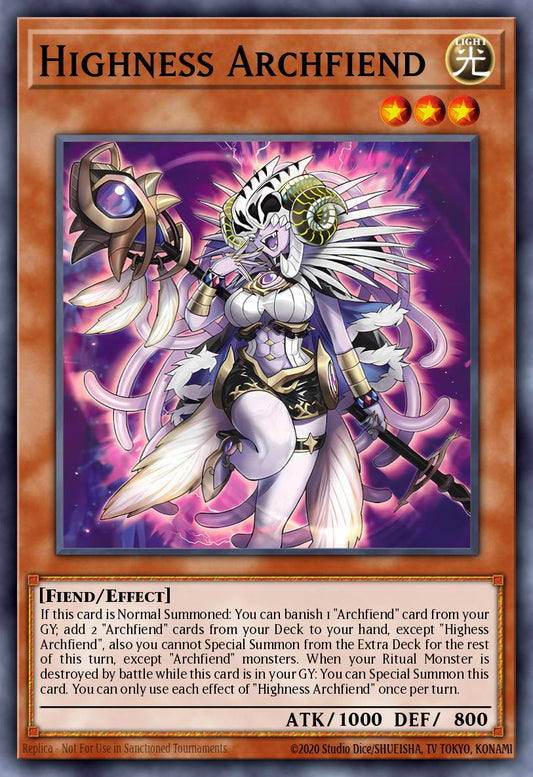 Highness Archfiend - BPRO-EN016 - 1st Edition - Super Rare