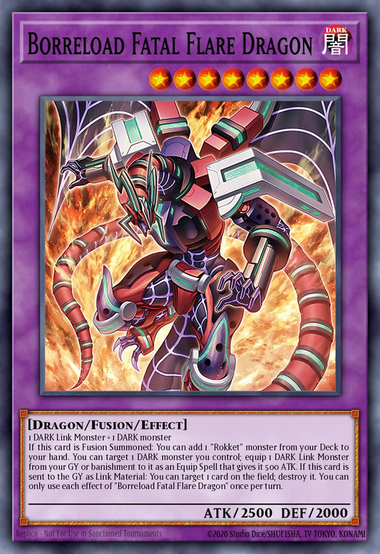 Borreload Fatalflare Dragon - BPRO-EN032 - 1st Edition - Super Rare