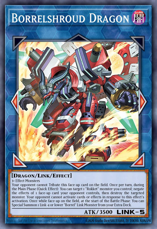 Borrelshroud Dragon - BPRO-EN047 - 1st Edition - Ultra Rare
