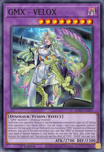 GMX – VELOX - BPRO-EN095 - 1st Edition - Super Rare