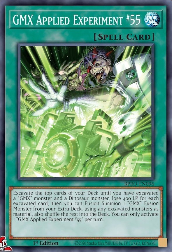 GMX Applied Experiment #55 - BPRO-EN096 - 1st Edition - Super Rare