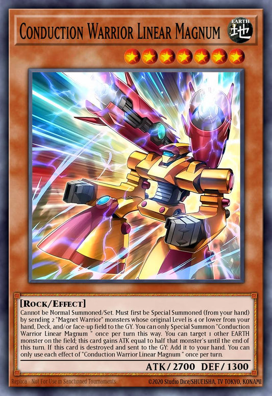 Conduction Warrior Linear Magnum Plus Minus - BPRO-EN099 - 1st Edition - Super Rare