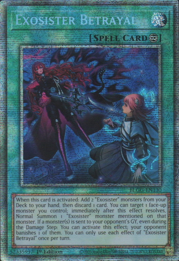 Exosister Betrayal - BLGG-EN130 - 1st Edition - Starlight Rare