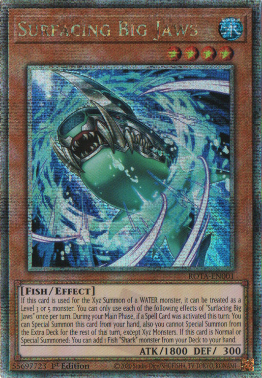 Surfacing Big Jaws - ROTA-EN001 - 1st Edition - Quarter Century Secret Rare