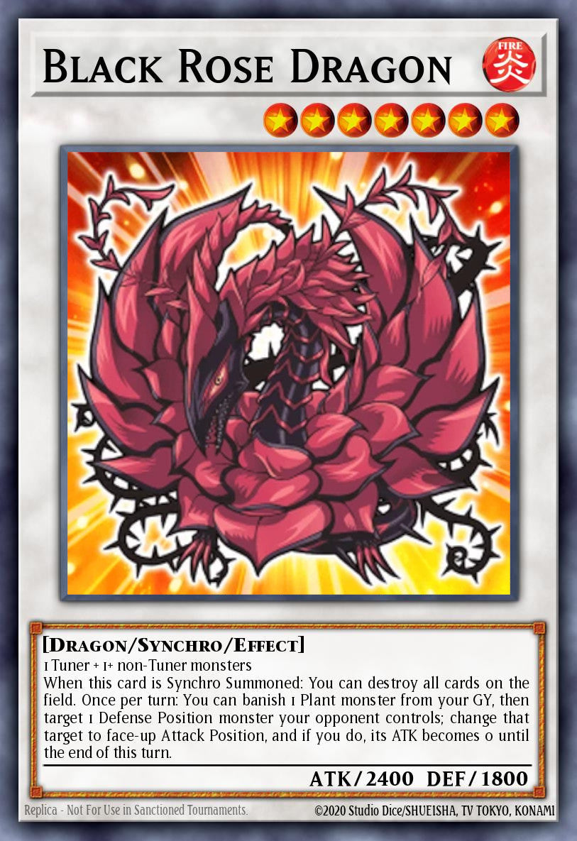 Black Rose Dragon - L5DD-ENS02 - 1st Edition - Secret Rare