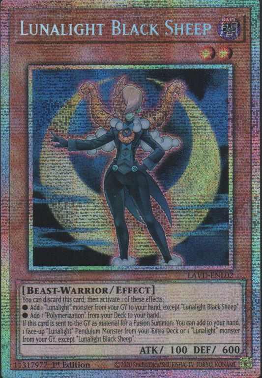 Lunalight Black Sheep - LAVD-ENL02 - 1st Edition - Starlight Rare