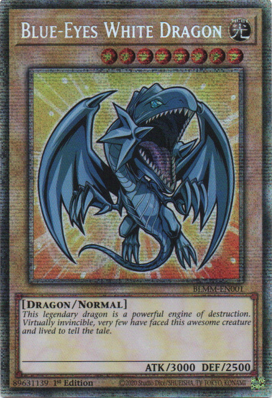 Blue-Eyes White Dragon (Chibi Artwork) - BLMM-EN001 - 1st Edition - Starlight Rare