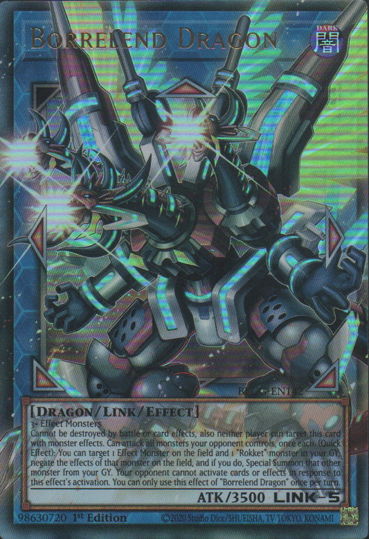 Borrelend Dragon (extended art) - BLGG-EN142 - 1st Edition - Ultra Rare