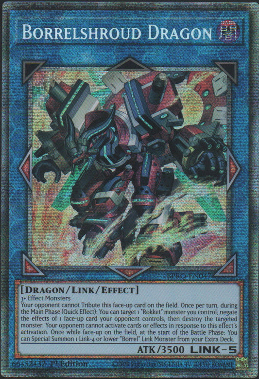 Borrelshroud Dragon - BPRO-EN047 - 1st Edition - Starlight Rare