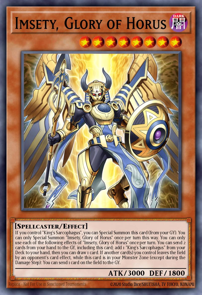 Imsety, Glory of Horus - CH02-EN022 - 1st Edition - Ultra Rare