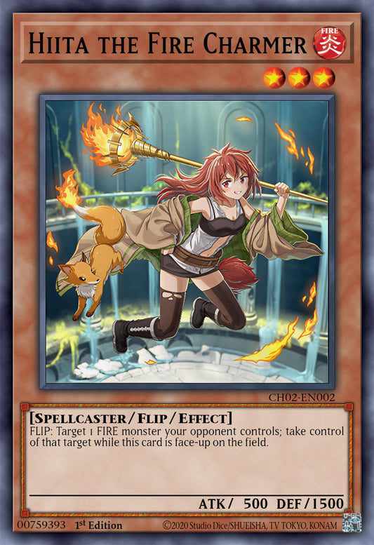 Hiita the Fire Charmer - CH02-EN002 - 1st Edition - Ultra Rare