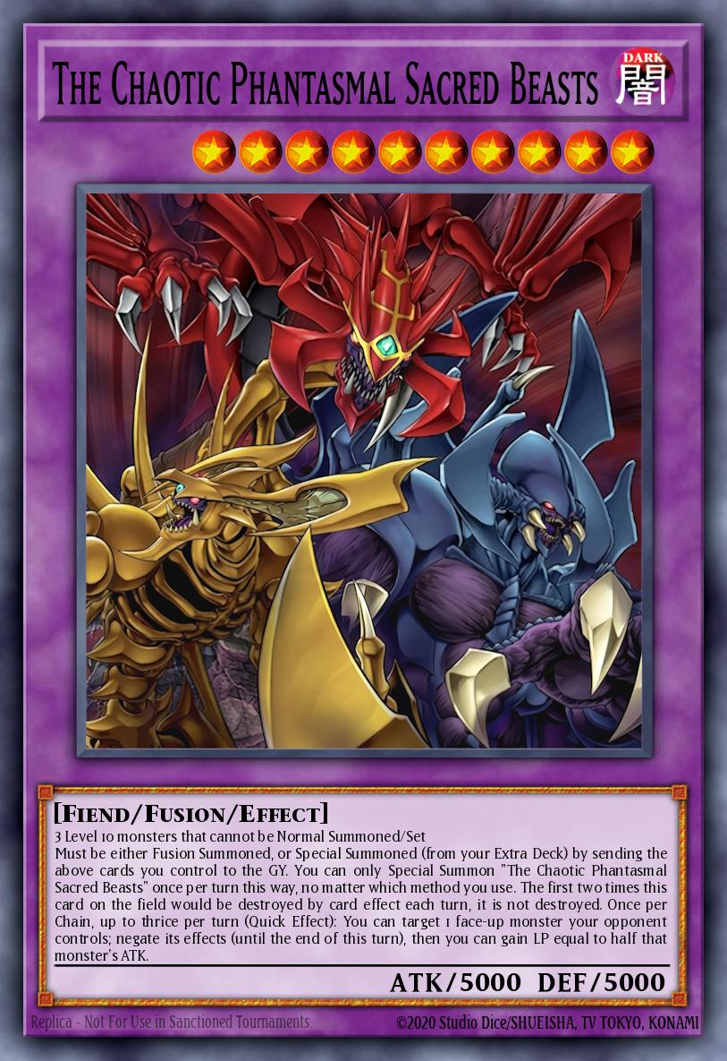 The Chaotic Phantasmal Sacred Beast - CORI-EN029 - 1st Edition - Secret Rare