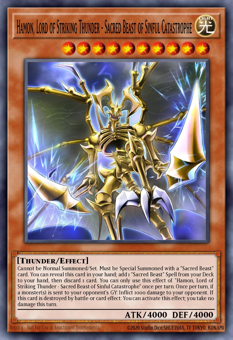 Calamity of the Sacred Beasts – Hamon, Lord of Striking Thunder - CORI-EN006 - 1st Edition - Super Rare