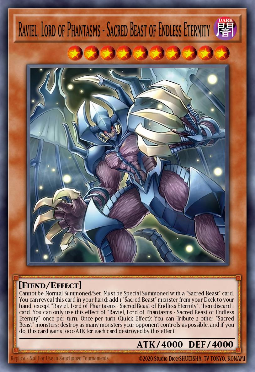 Infinity of the Sacred Beasts – Raviel, Lord of Phantasms - CORI-EN007 - 1st Edition - Super Rare