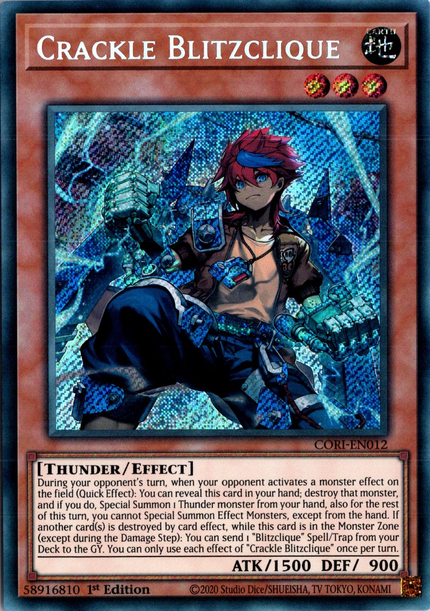 Crackle Blitzclique - CORI-EN012 - 1st Edition - Secret Rare