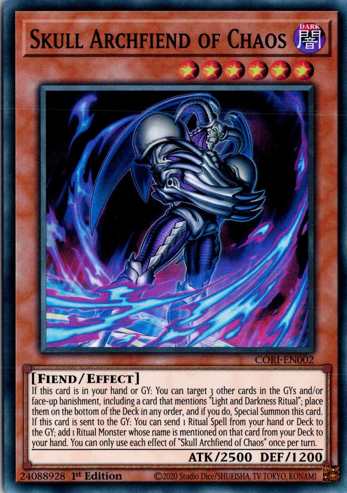 Skull Archfiend of Chaos - CORI-EN002 - 1st Edition - Super Rare