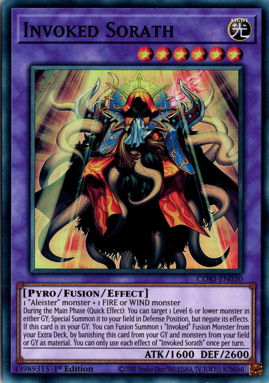 Invoked Sorath - CORI-EN030 - 1st Edition - Super Rare