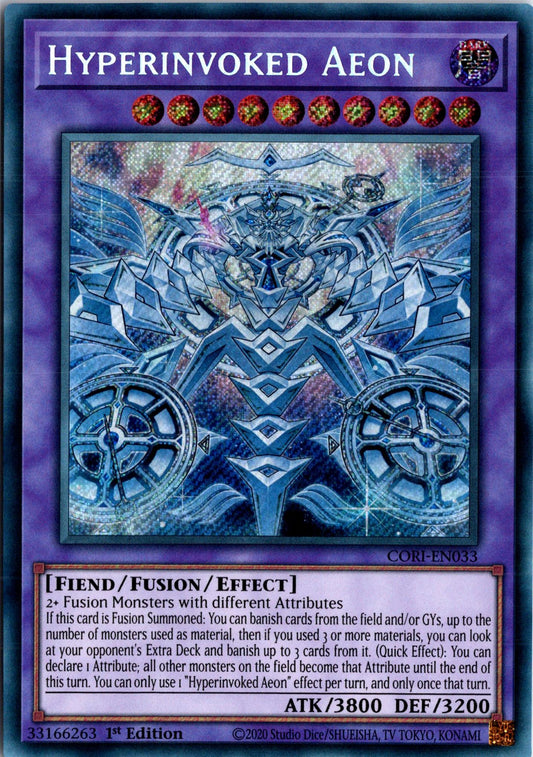 Hyperinvoked Aeon - CORI-EN033 - 1st Edition - Secret Rare