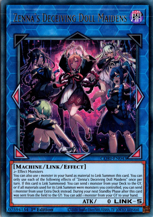 Zenna's Deceiving Doll Maidens - CORI-EN043 - 1st Edition - Ultra Rare