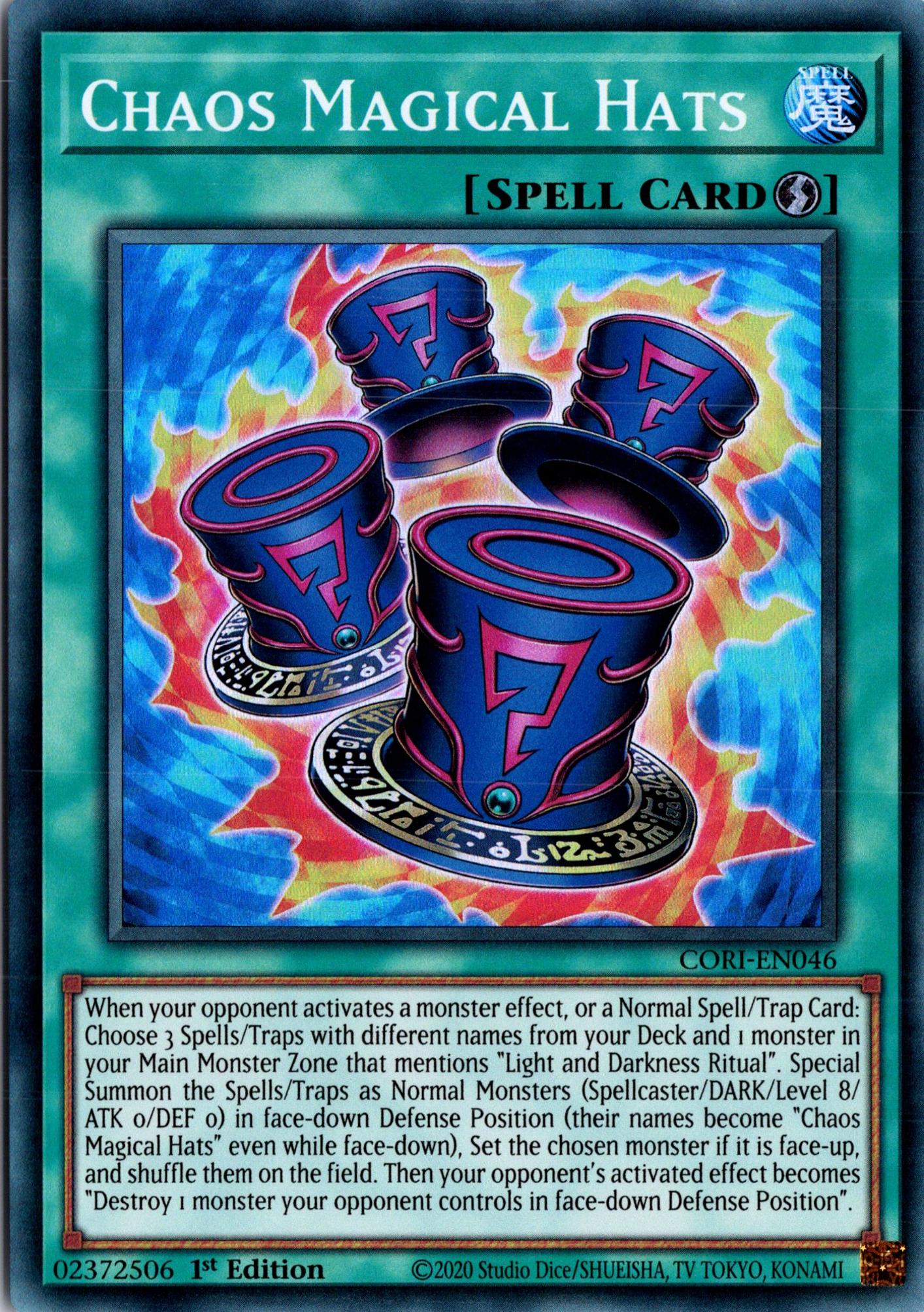 Chaos Magical Hats - CORI-EN046 - 1st Edition - Super Rare